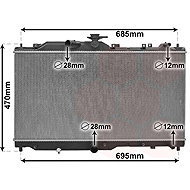 VAN WEZEL radiator, engine cooling 27012702 - Car cooler