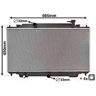 VAN WEZEL radiator, engine cooling 27012703 - Car cooler