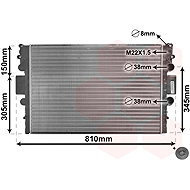 VAN WEZEL radiator, engine cooling 28002043 - Car cooler