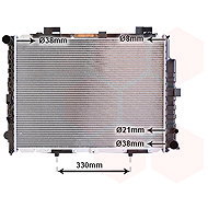 VAN WEZEL radiator, engine cooling 30002228 - Car cooler