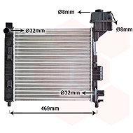 VAN WEZEL radiator, engine cooling 30002247 - Car cooler