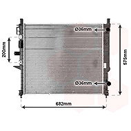 VAN WEZEL radiator, engine cooling 30002331 - Car cooler
