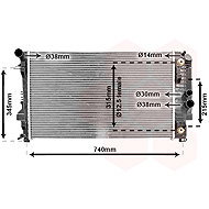 VAN WEZEL radiator, engine cooling 30002460 - Car cooler