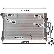 VAN WEZEL radiator, engine cooling 30002475 - Car cooler