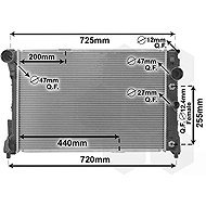 VAN WEZEL radiator, engine cooling 30002546 - Car cooler
