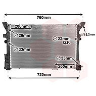 VAN WEZEL radiator, engine cooling 30002653 - Car cooler