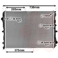 VAN WEZEL radiator, engine cooling 30002667 - Car cooler