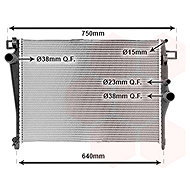 VAN WEZEL radiator, engine cooling 30002703 - Car cooler