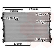 VAN WEZEL radiator, engine cooling 30012702 - Car cooler