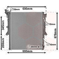 VAN WEZEL radiator, engine cooling 32012706 - Car cooler