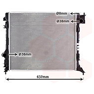 VAN WEZEL radiator, engine cooling 33012734 - Car cooler