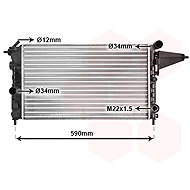 VAN WEZEL radiator, engine cooling 37002161 - Car cooler