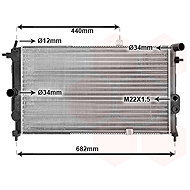 VAN WEZEL radiator, engine cooling 37002190 - Car cooler