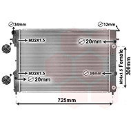 VAN WEZEL radiator, engine cooling 37002193 - Car cooler