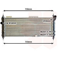 VAN WEZEL radiator, engine cooling 37002203 - Car cooler