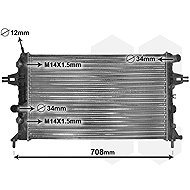 VAN WEZEL radiator, engine cooling 37002254 - Car cooler