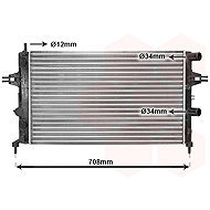 VAN WEZEL radiator, engine cooling 37002255 - Car cooler