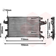 VAN WEZEL radiator, engine cooling 37002303 - Car cooler