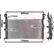 VAN WEZEL radiator, engine cooling 37002345 - Car cooler