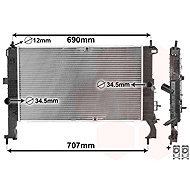 VAN WEZEL radiator, engine cooling 37002346 - Car cooler