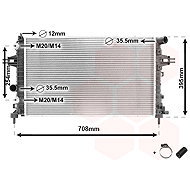 VAN WEZEL radiator, engine cooling 37002362 - Car cooler