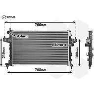 VAN WEZEL radiator, engine cooling 37002380 - Car cooler
