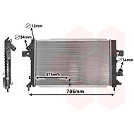 VAN WEZEL radiator, engine cooling 37002383 - Car cooler