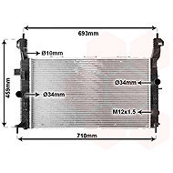 VAN WEZEL radiator, engine cooling 37002431 - Car cooler