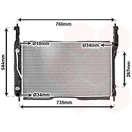VAN WEZEL radiator, engine cooling 37002432 - Car cooler