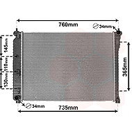 VAN WEZEL radiator, engine cooling 37002435 - Car cooler