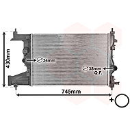 VAN WEZEL radiator, engine cooling 37002487 - Car cooler