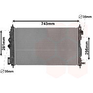 VAN WEZEL radiator, engine cooling 37002599 - Car cooler