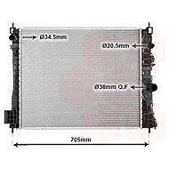 VAN WEZEL radiator, engine cooling 37002665 - Car cooler