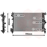 VAN WEZEL radiator, engine cooling 37002666 - Car cooler