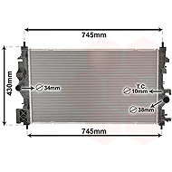 VAN WEZEL radiator, engine cooling 37002683 - Car cooler
