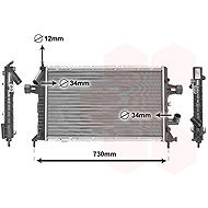 VAN WEZEL radiator, engine cooling 37012294 - Car cooler