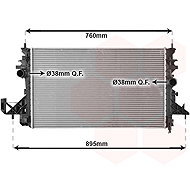 VAN WEZEL radiator, engine cooling 37012703 - Car cooler