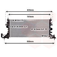 VAN WEZEL radiator, engine cooling 37012704 - Car cooler
