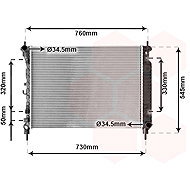 VAN WEZEL radiator, engine cooling 37012706 - Car cooler