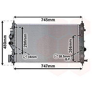 VAN WEZEL radiator, engine cooling 37012708 - Car cooler