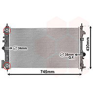 VAN WEZEL radiator, engine cooling 37012710 - Car cooler