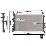 VAN WEZEL radiator, engine cooling 37012716 - Car cooler