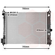 VAN WEZEL radiator, engine cooling 37012718 - Car cooler