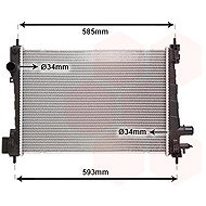 VAN WEZEL radiator, engine cooling 37012721 - Car cooler