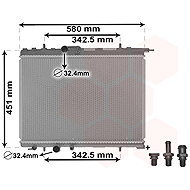 VAN WEZEL radiator, engine cooling 40002001 - Car cooler