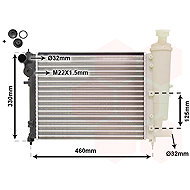 VAN WEZEL radiator, engine cooling 40002012 - Car cooler