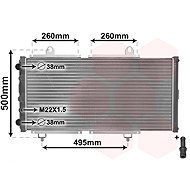 VAN WEZEL radiator, engine cooling 40002033 - Car cooler