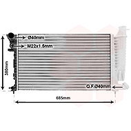 VAN WEZEL radiator, engine cooling 40002136 - Car cooler