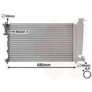 VAN WEZEL radiator, engine cooling 40002137 - Car cooler