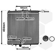 VAN WEZEL radiator, engine cooling 40002188 - Car cooler